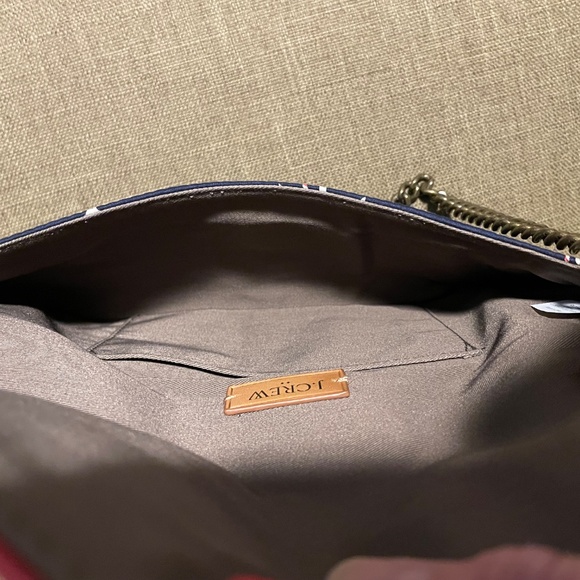 J. Crew Nautical Mariner Sailor anchor shoulder bag/clutch - Picture 5 of 9